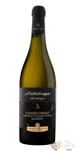 Chardonnay Salento  Nottetempo 100 barrique  Igp 2016 Franco Rizello le Vignedi Sammarco  0.75 l