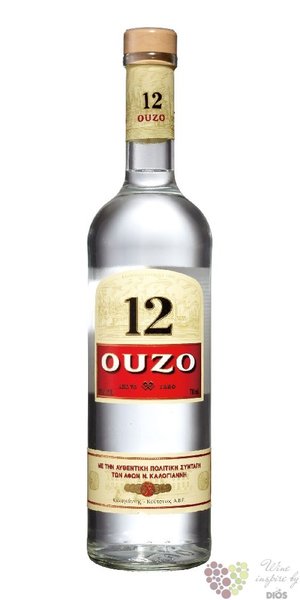 Ouzo 12  Original  Greek anise liqueur 40% vol.  0.70 l