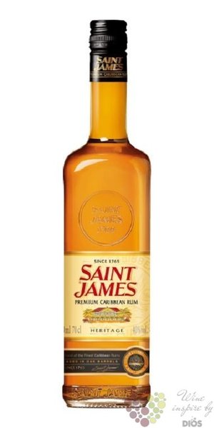 Saint James  Heritage  aged caribbean rum 40% vol.  0.70 l