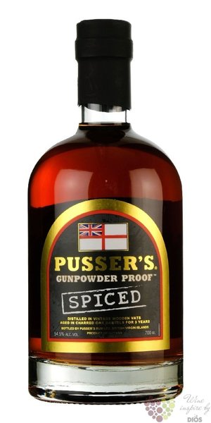 Pussers British navy  Spiced  rum of Virginia islands 40% vol.   0.70 l