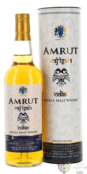 Amrut  Raj Igala b.2  Indian single malt whisky 40% vol.  0.70 l
