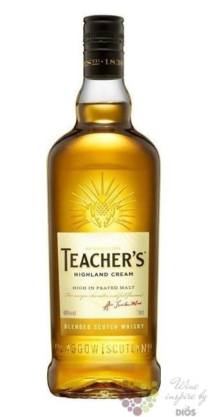 Teacher´s „ Highland Cream ” blended Scotch whisky 40% vol.  0.70 l