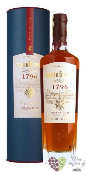 Santa Teresa  Solera 1796  aged rum of Venezuela 40% vol.  1.00 l