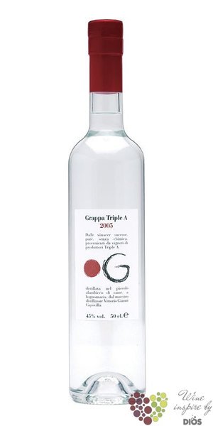 Grappa  Punto G Triple A  distilleria Vitorio Capovilla 45% vol.   0.50 l