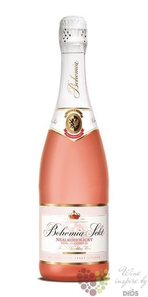 Bohemia sekt rosé Czech non alcoholic sparkling wine  0.75 l