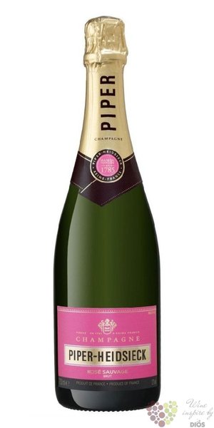 Piper Heidsieck rosé „ Sauvage ” brut Champagne Aoc  0.75 l