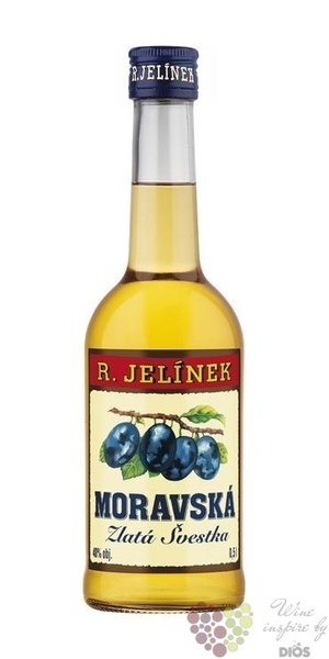 Moravská švestka zlatá Rudolf Jelínek Vizovice 40% vol.    0.50 l