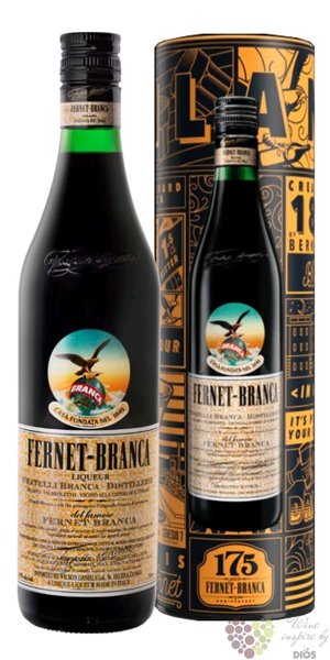 Branca  Fernet Original 175 anni  tin box herbal liqueur by Fratelli Branca 39% vol. 0.70 l