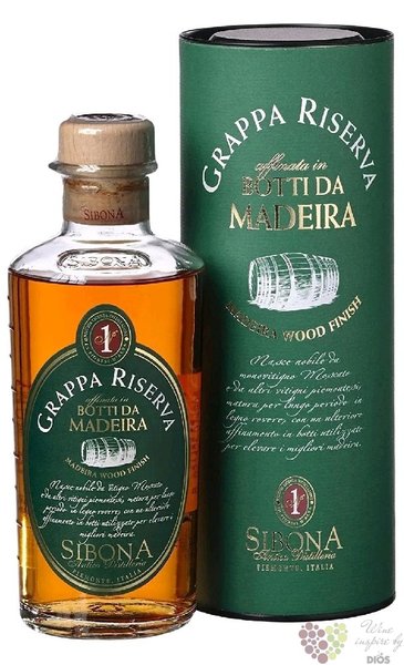 Grappa Riserva „ Botti da Madeira ” Sibona Antica 44% vol.  0.50 l