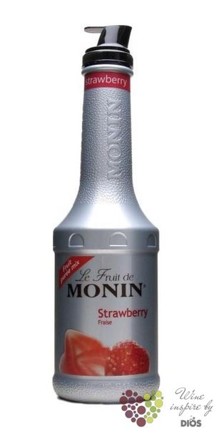 Monin purée „ Strawberry ” French fruits pap extract 00% vol.   1.00 l
