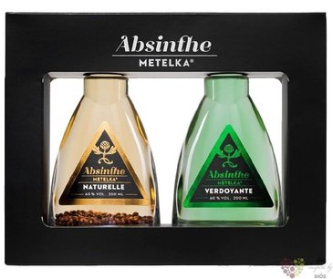 Absinthe „ Metelka ” Czech absinth collection  2 x 0.20 l