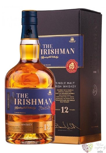 Irishman 12 years old single malt Irish whiskey 43% vol.  0.70 l