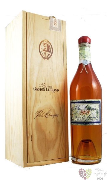 Baron Gaston Legrand 1961 Bas Armagnac 40% vol.    0.70 l