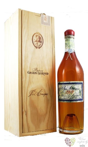Baron Gaston Legrand 1977 Bas Armagnac 40% vol.    0.70 l