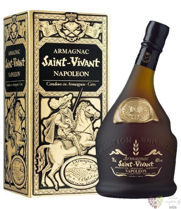 Saint Vivant de la Salle „ Napoleon ” la Ténareze Armagnac 40% vol.  0.70 l