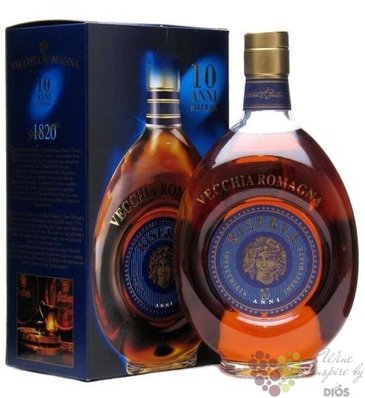 Vecchia Romagna „ Riserva 10 ani ” ancien Italian wine brandy 40% vol.   0.70 l