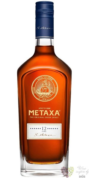 Metaxa 12 *  S.Metaxa  premium Greek spirit 40% vol.  0.70 l