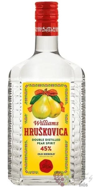Hrukovice  Williams exclusive  Slovak fruits brandy by Old Herold distillery  45% vol.  0.70 l