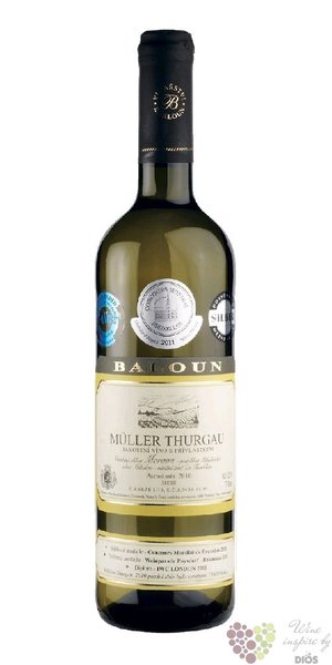 Muller Thurgau 2010 pozdn sbr z vinastv Radomil Baloun Velk Pavlovice  0.75 l