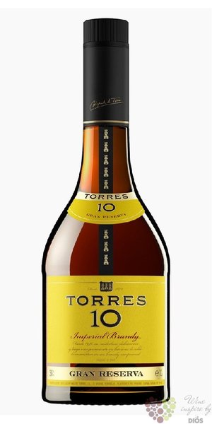 Brandy de Catalunya „ Grand reserva ” aged 10 years Miguel Torres 38% vol.  0.70 l