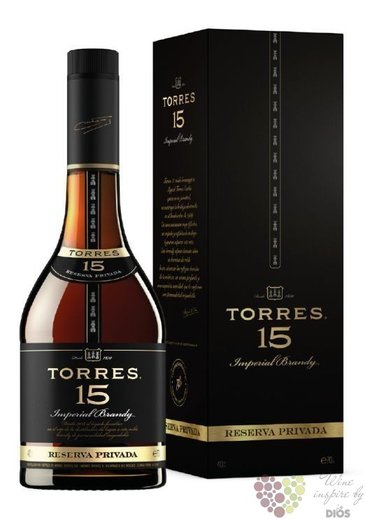 Brandy de Catalunya  Reserva privada  aged 15 years Miguel Torres 40% vol.  0.70 l