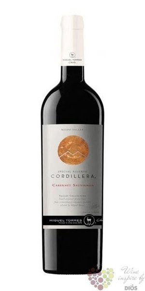 Carmenere  Cordillera reserva privada  2017 Chile valle Central Miguel Torres0.75 l