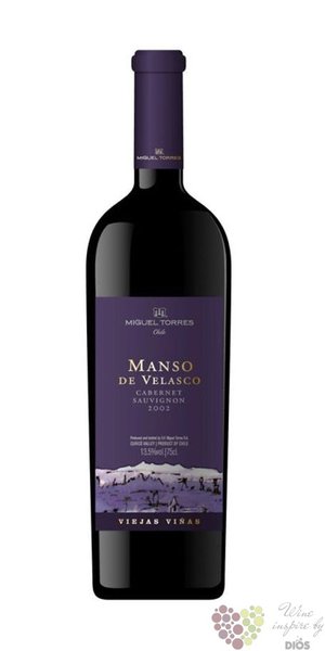 Cabernet Sauvignon  Manso de Velasco  2007 Chile valle de Curico Miguel Torres  0.75 l