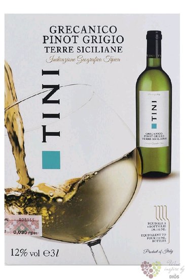BIB Pinot grigio &amp; Garganega del Veneto Igt Tini  3.00 l