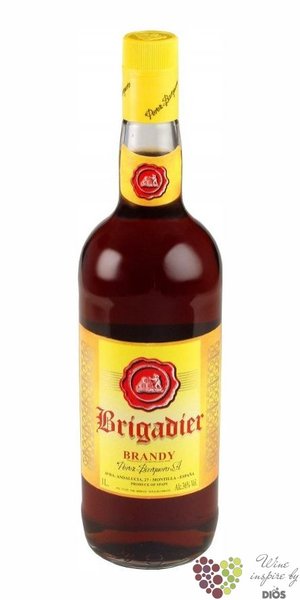 Brigadier Spanish brandy by Peréz Barquero 36% vol.  1.00 l