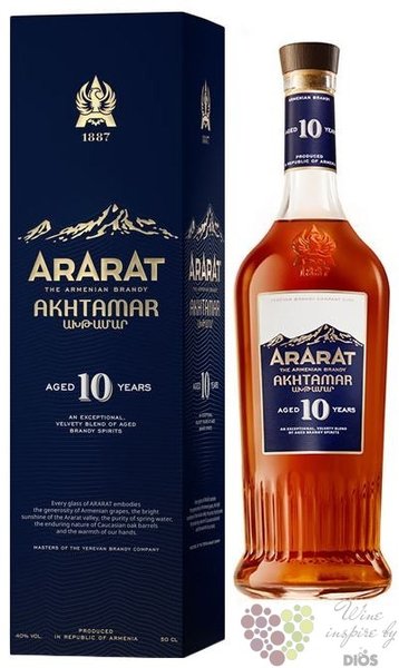 Ararat  Akhtamar  aged 10 years Armenian brandy 40% vol.  0.70 l