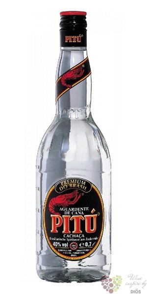 Pitu cachaca original Brasilian cane brandy 38% vol.  1.00 l