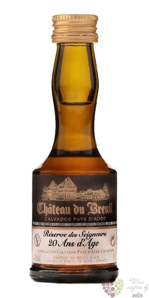 Chateau du Breuil  Rserve des Seigneurs XO  aged 20 years Calvados 41% vol. 0.03 l