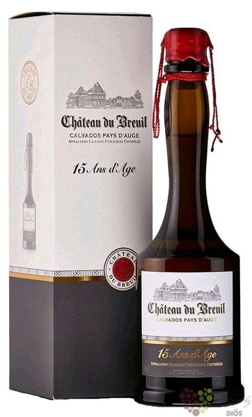 Chateau du Breuil  15 ans dAge   gift box Calvados Pays dAuge  41% vol. 0.35 l