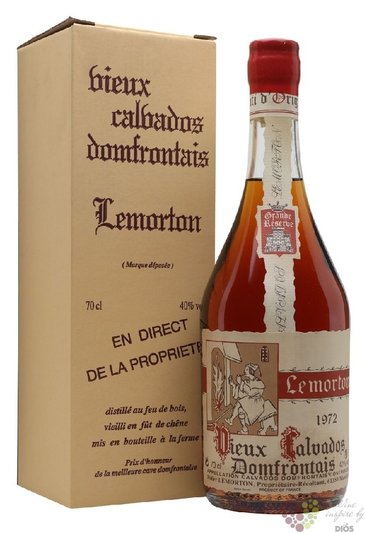 Didier Lemorton 1972  Grande Reserve  Calvados Domfrontais Aoc 40% vol.  0.70l