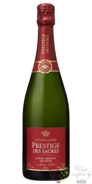 Prestige des Sacres „ Cuvee Grenat Millesime ” 2013 brut Champagne Aoc  0.75 l