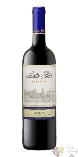 Merlot  Reserva  2015 Chile Maipo valley via Santa Rita    0.75 l