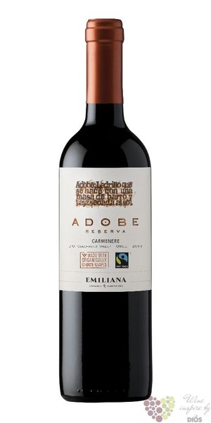 Carmenere Reserva  Adobe  2019 Colchagua valley Emiliana  0.75 l