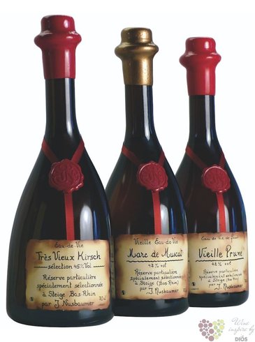 Jos.Nusbaumer „ Tres Vieux Kirsch ” French artisanal cherry brandy 45% vol.  0.70 l