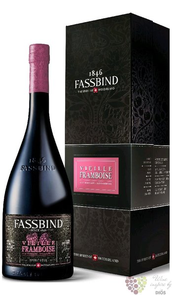 Fassbind les vieilles barriques  Framboise  gift box Swiss fruits brandy 40% vol.  0.70 l