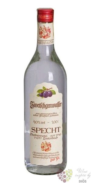Specht „ Slivovitz ” German plum brandy 40% vol.  1.00 l