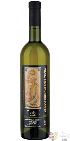 Chardonnay  Alfons Mucha  2011 pozdn sbr Zmeck vinastv Bzenec