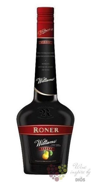 Roner classic „ William´s reserve ” Italian Sudtirol - Alto Adige aged pear brandy 42% vol.   0.70 l