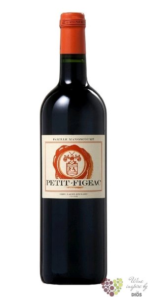 Petit Figeac 2016 Saint Emilion 2nd wine Chateau Figeac  0.75 l