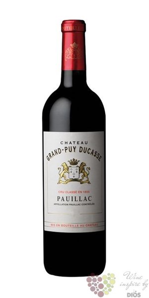Chateau Grand Puy Ducasse 2018 Pauillac 5éme Grand Cru Classé en 1855  0.75 l
