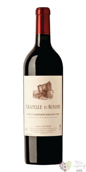 Chapelle d´Ausone 2017 Saint Emilion 2nd wine Chateau Ausone  0.75 l