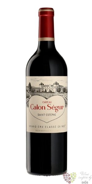 Chateau Calon Segur 2012 Saint Estephe 3éme Grand cru classé en 1855  0.75 l