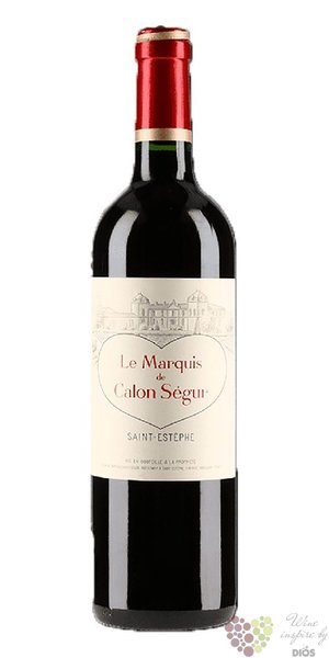 Marquis de Calon Ségur 2015 Saint Estephe 2nd wine Chateau Calon Ségur  0.75 l