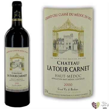 Chateau La Tour Carnet 2017 Haut Mdoc Grand Cru class en 1855 by Bernard Magrez  0.75 l