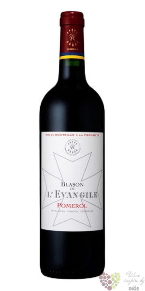 Blason de lEvangile 2018 Pomerol Aoc Domaines Barons de Rothschild Lafite  0.75 l