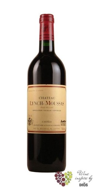 Chateau Lynch Moussas 2018 Pauillac 5éme Grand cru classé en 1855  0.75 l